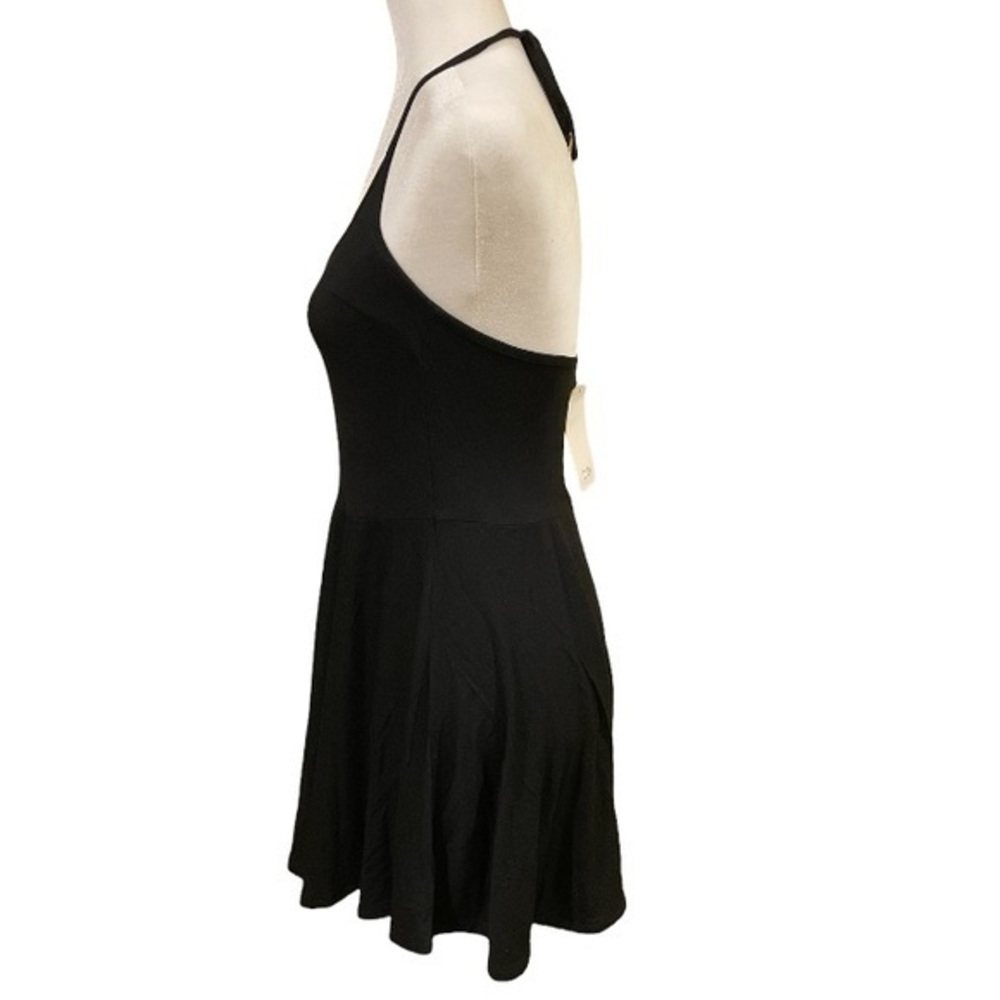 Tobi Black Halter Skater Dress‎ Medium NEW - Picture 4 of 6